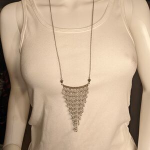 Gorgeous brand name vintage pearl long tassel necklace